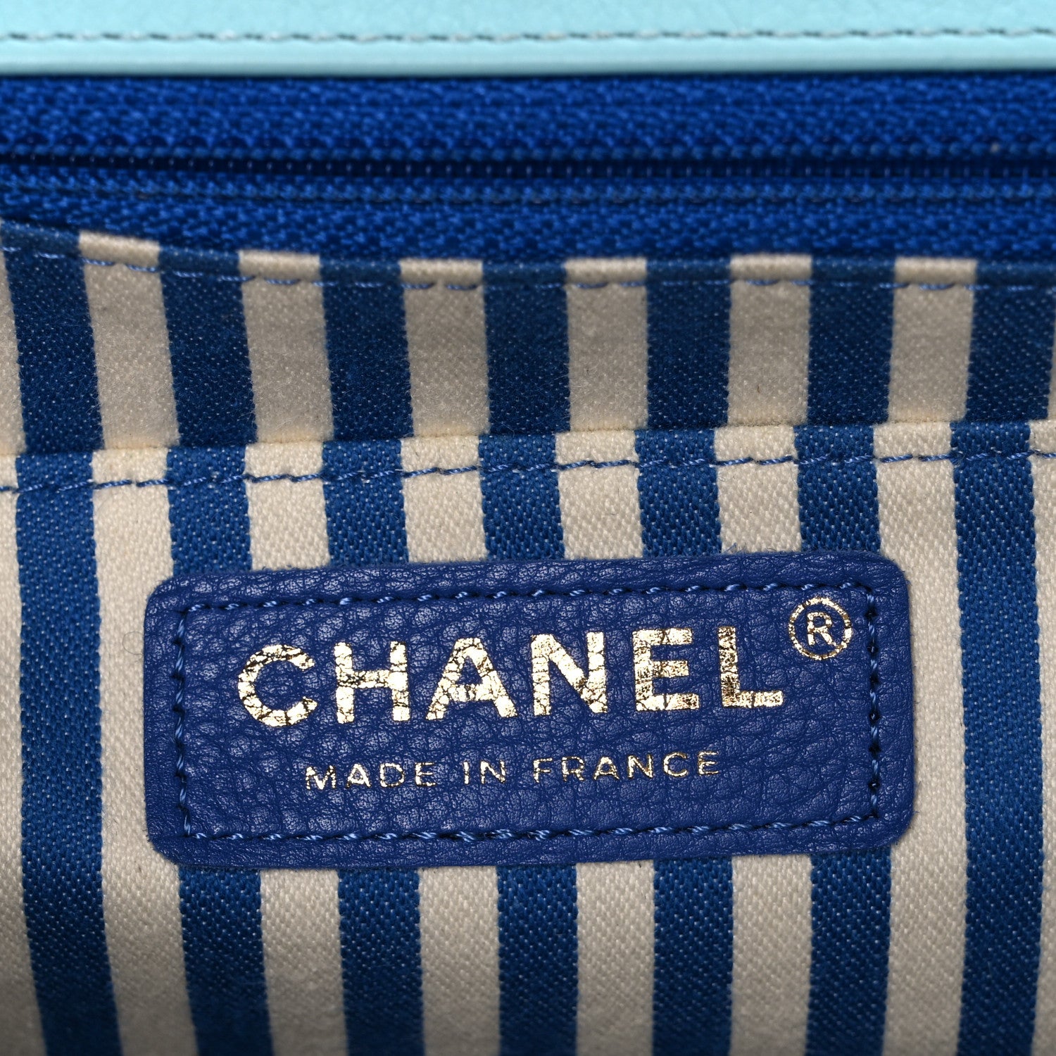 Chanel Calfskin Quilted Chevron Envelope Flap Turquoise 6 of 10