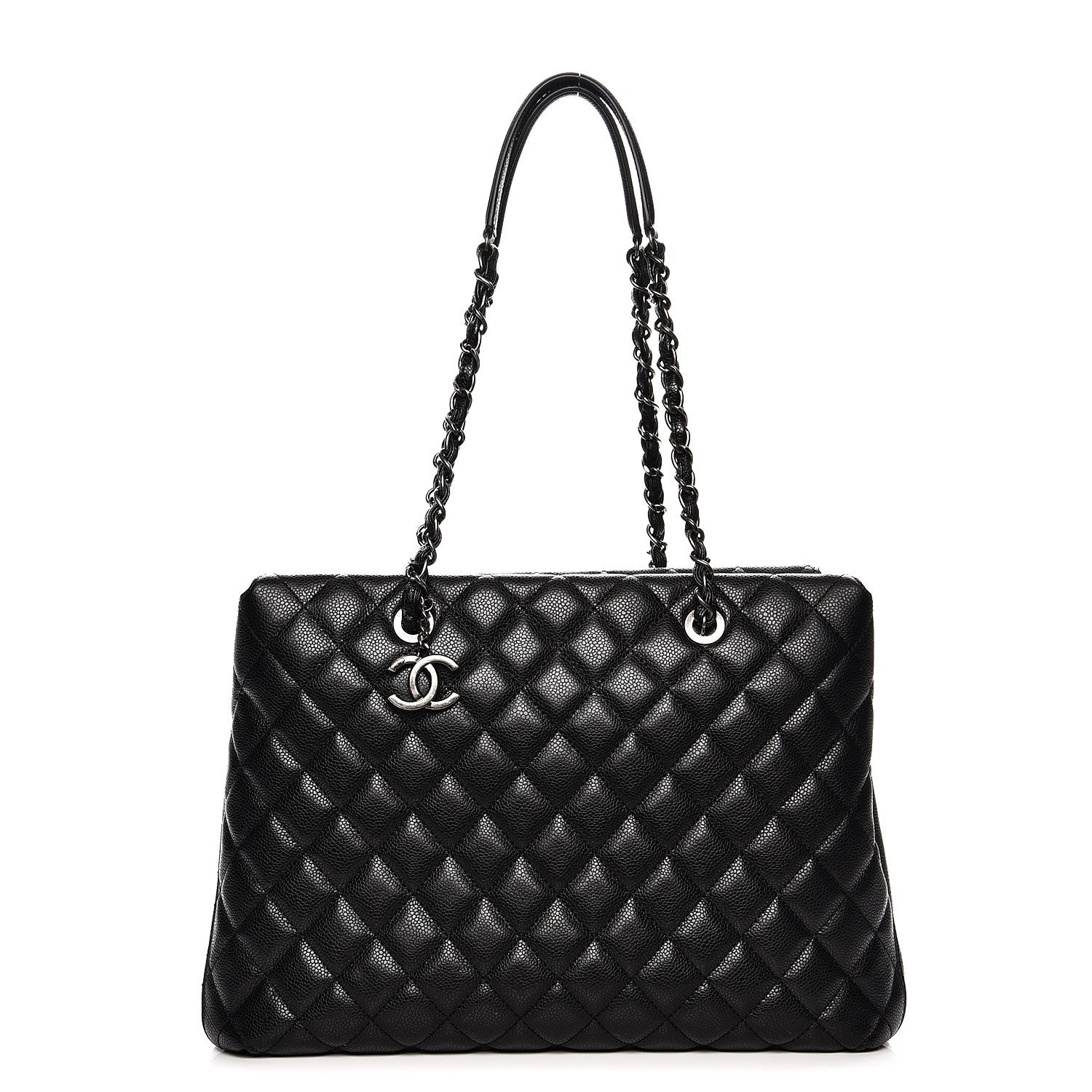 Chanel Caviar Quilted City Shopping Tote Black 1 of 10