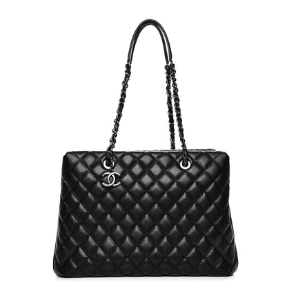 Chanel Caviar Quilted City Shopping Tote Black 1 of 10