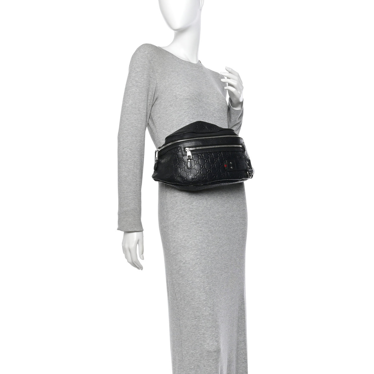 Gucci Guccissima Web Belt Bag Black 2 of 12