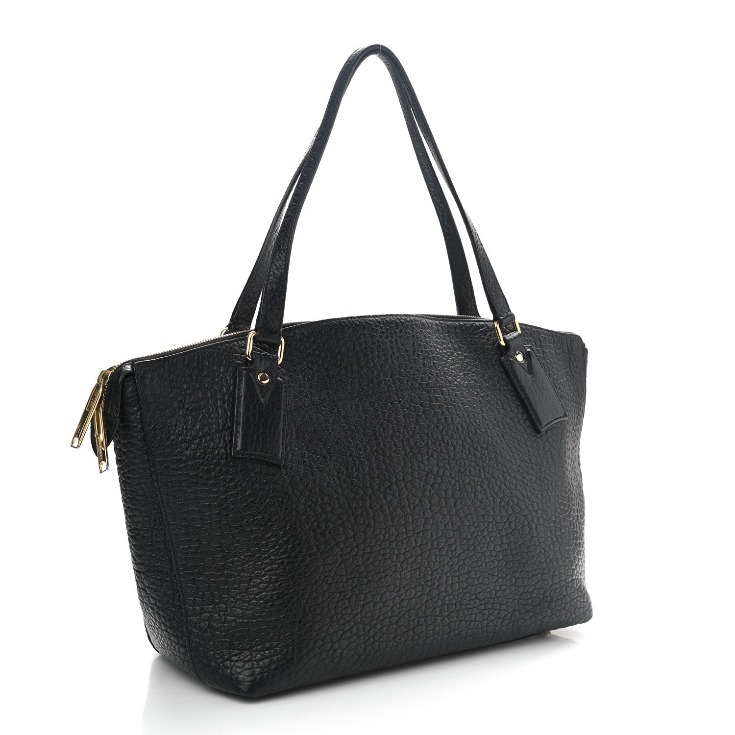 Burberry Signature Grain Calfskin Medium Welburn Tote Black 2 of 8