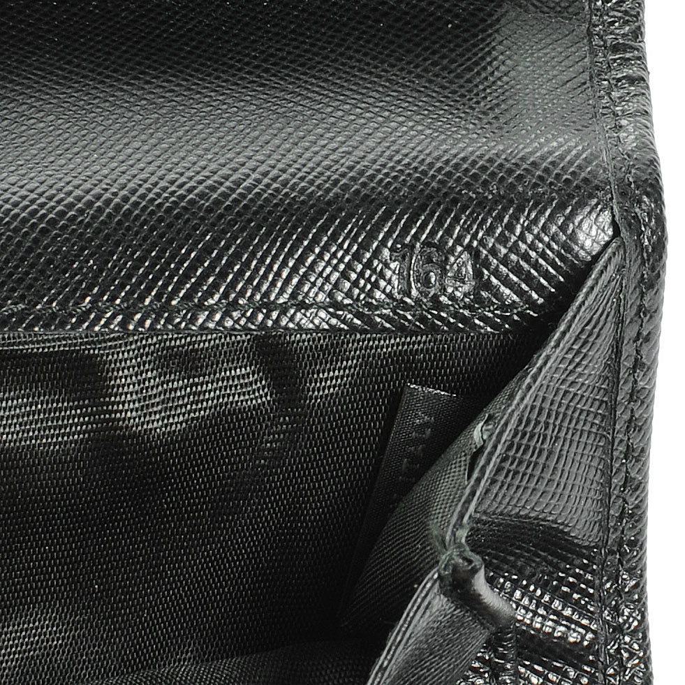 Saffiano Calfskin Document Holder Nero Black