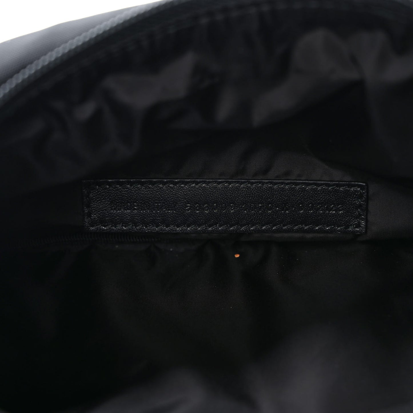 Textured Sport Nylon Logo Embroidered Wheel Beltpack Black