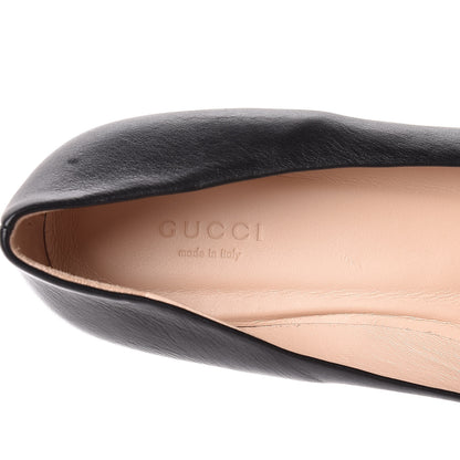 Gucci Calfskin Horsebit Ballerina Flats 40 Black 9 of 12