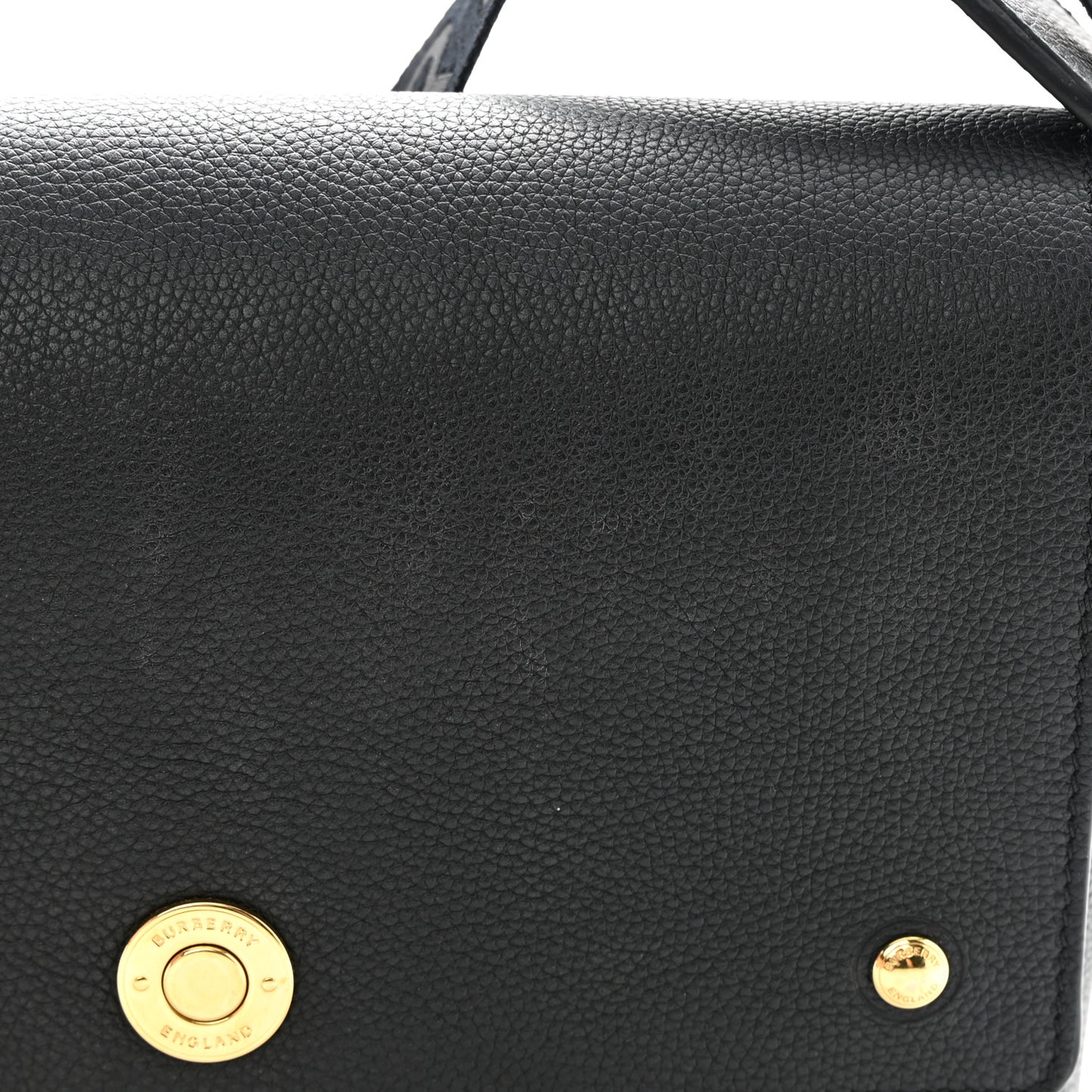 Grainy Calfskin Vintage Check Note Crossbody Bag Black