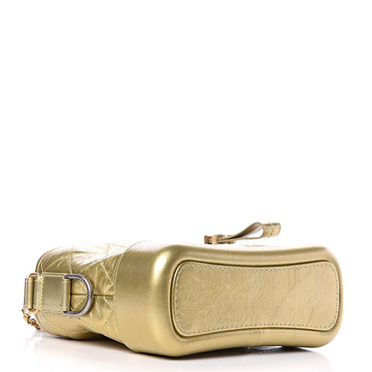 Chanel Metallic Aged Calfskin Quilted Small Gabrielle Hobo Gold 4 of 10