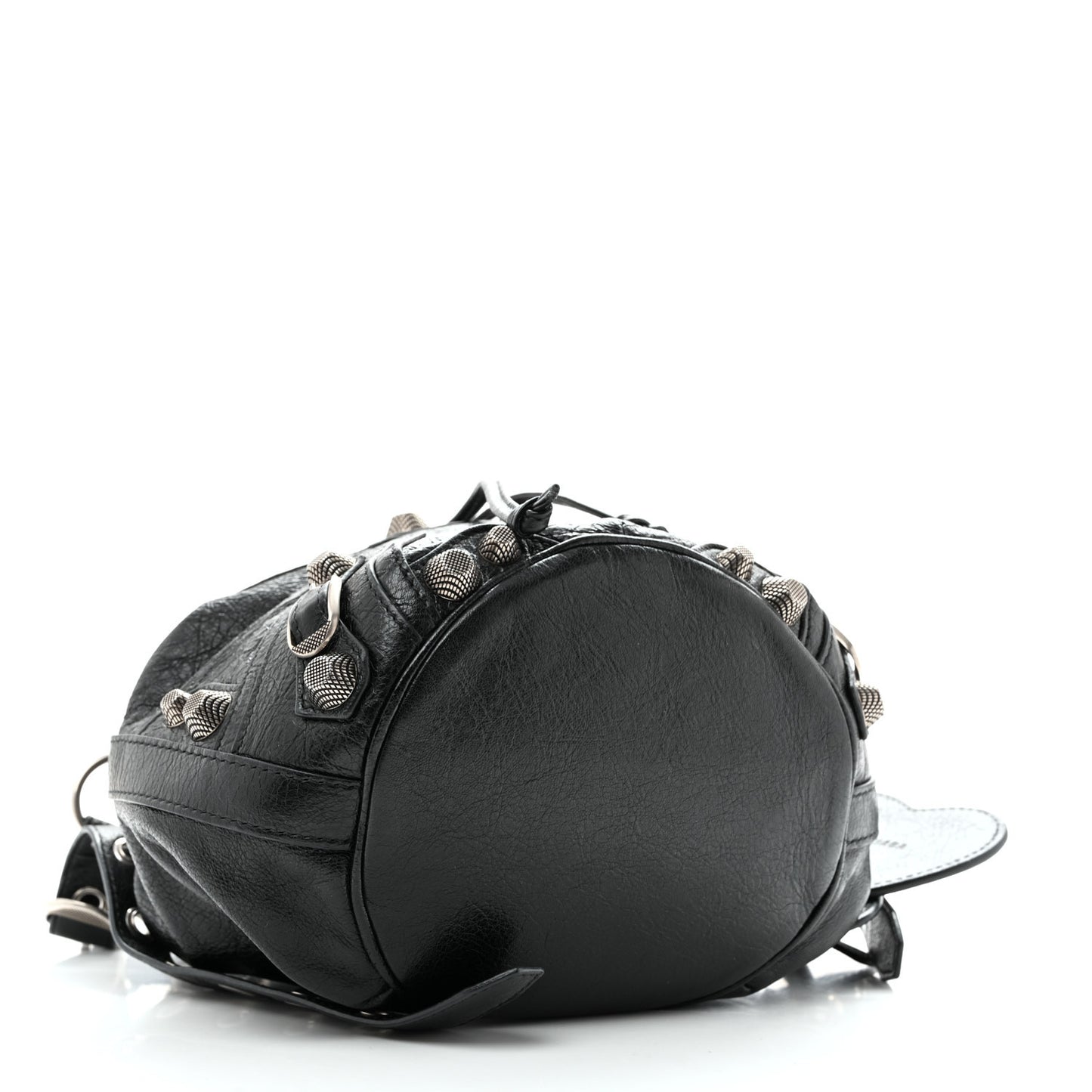 Agneau Arena Small Le Cagole Bucket Bag  Black
