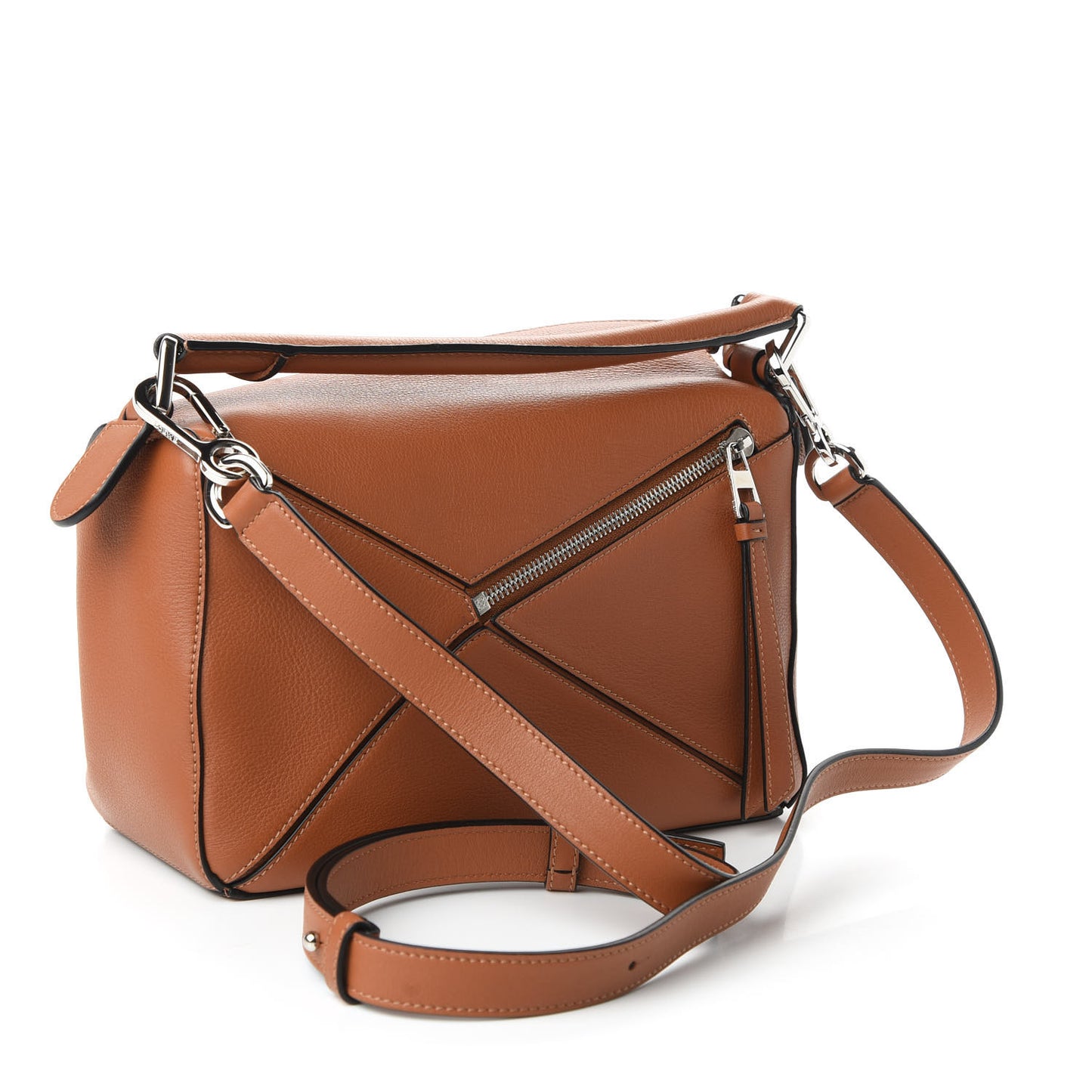 Calfskin Small Puzzle Bag Tan