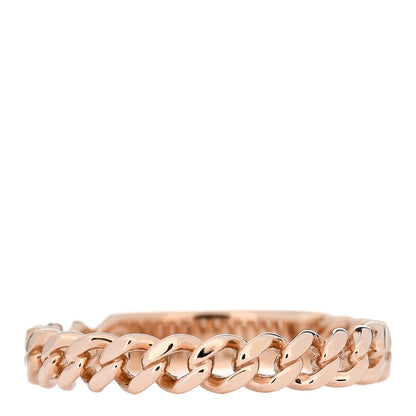 Tiffany 18K Rose Gold Diamond Micro Link Ring 58 8.25 2 of 4