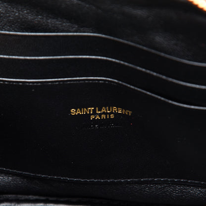 Saint Laurent Grain De Poudre Matelasse Monogram Mini Lou Camera Bag Eros Red 8 of 13