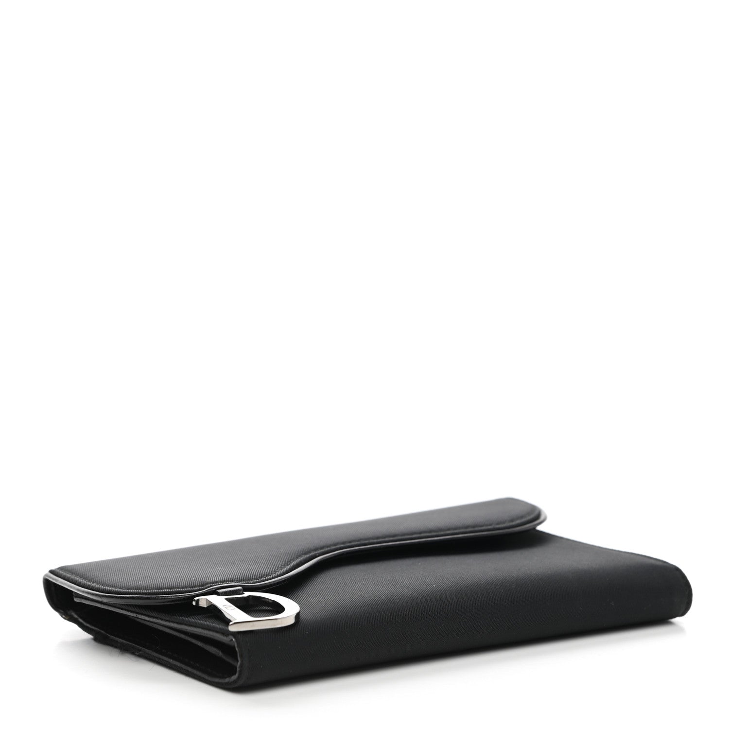 Christian Dior Nylon Saddle Wallet Black 4 of 10