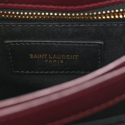Saint Laurent Velvet Y Quilted Monogram Toy Loulou Crossbody Bag French Burgundy 6 of 12