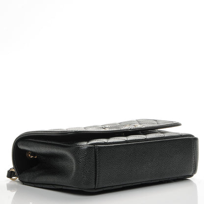 Chanel Caviar Quilted Small CC Filigree Flap Black 4 of 7