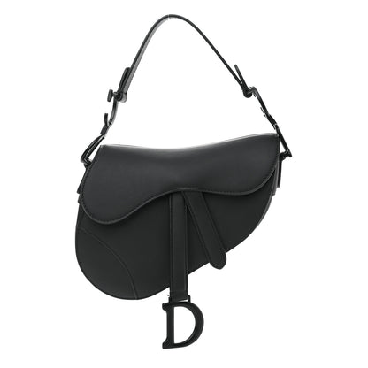 Christian Dior Ultra Matte Calfskin Mini Saddle Bag Black 1 of 14