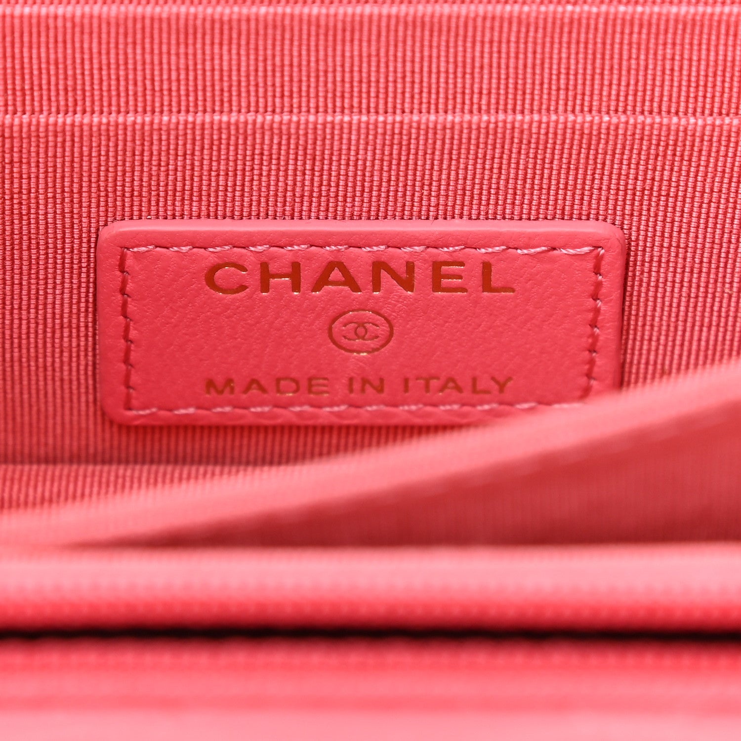 Chanel Lambskin Quilted Mini Wallet On Chain WOC Pink 5 of 9