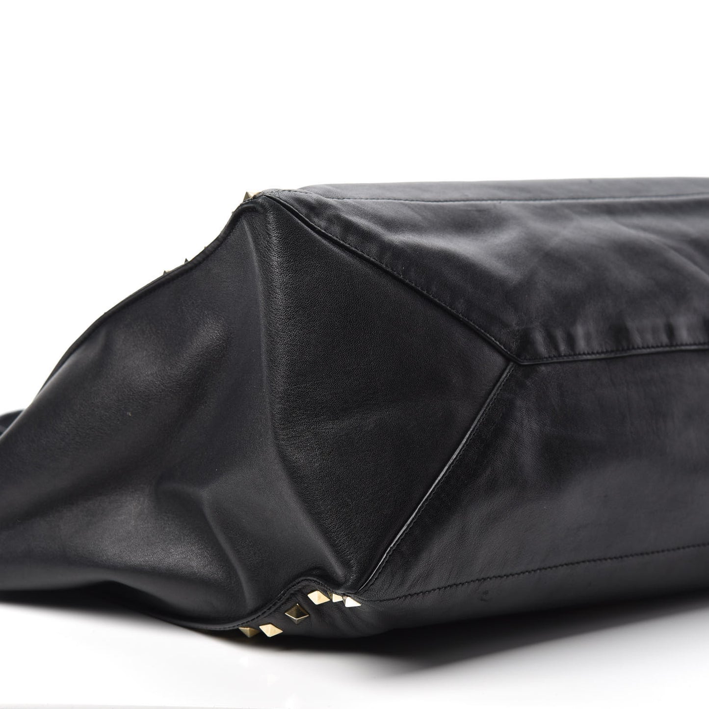 Nappa Medium Rockstud Soft Tote Black
