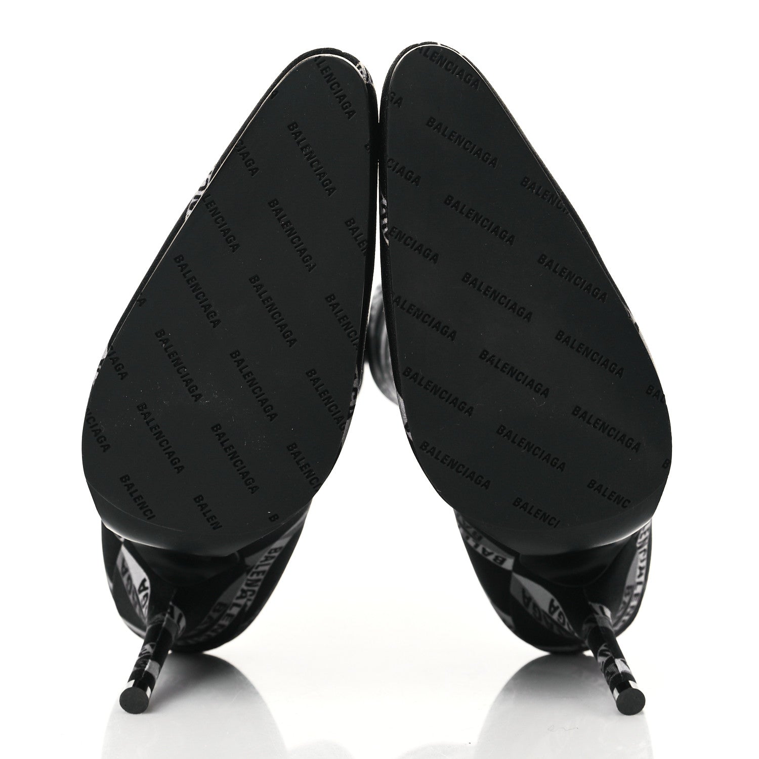 Balenciaga Spandex Losange Monogram 110mm Booties 37 Gris Black 6 of 7