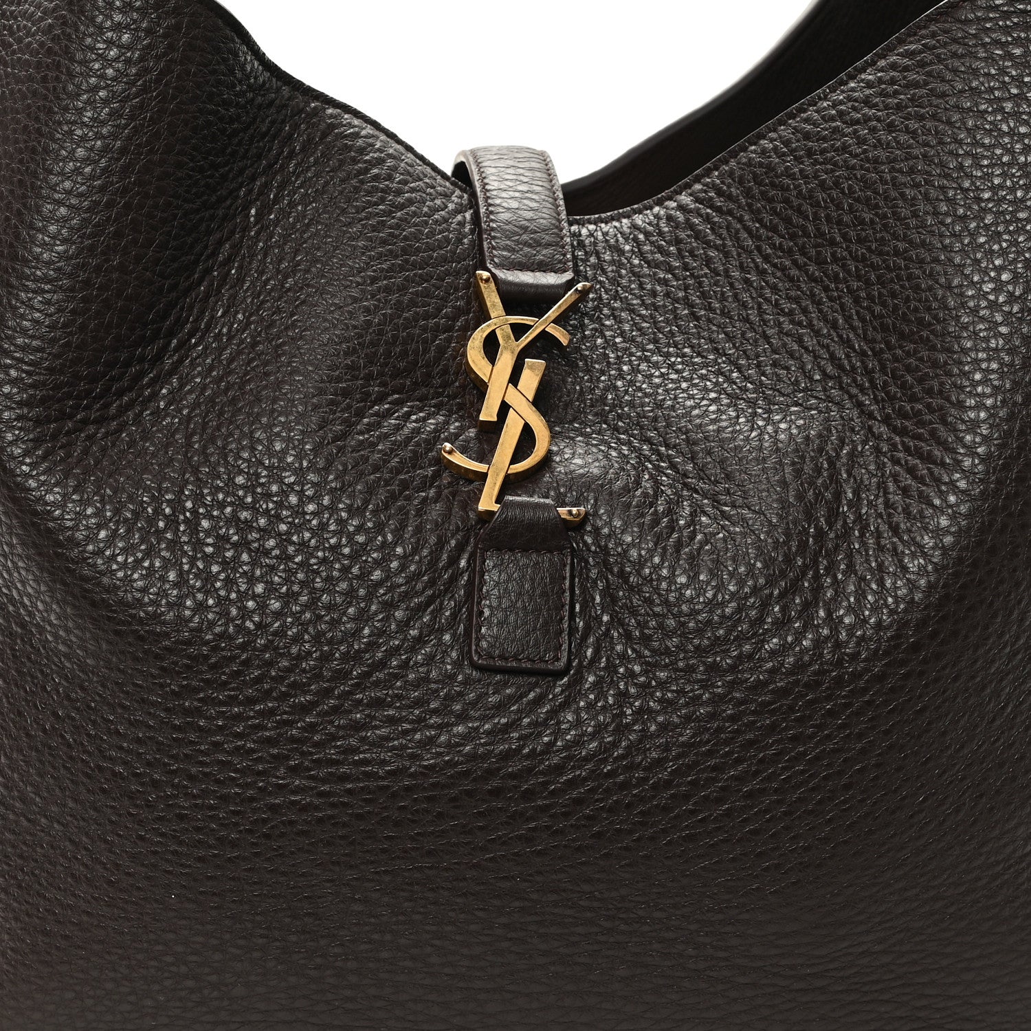Saint Laurent Grained Deerskin Bea Tote Sweet Sweet Chocolate 8 of 11