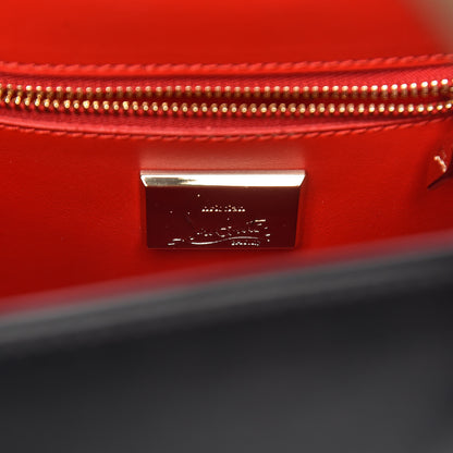 Christian Louboutin Calfskin Patent Leopard Studded Small Paloma Black 6 of 13