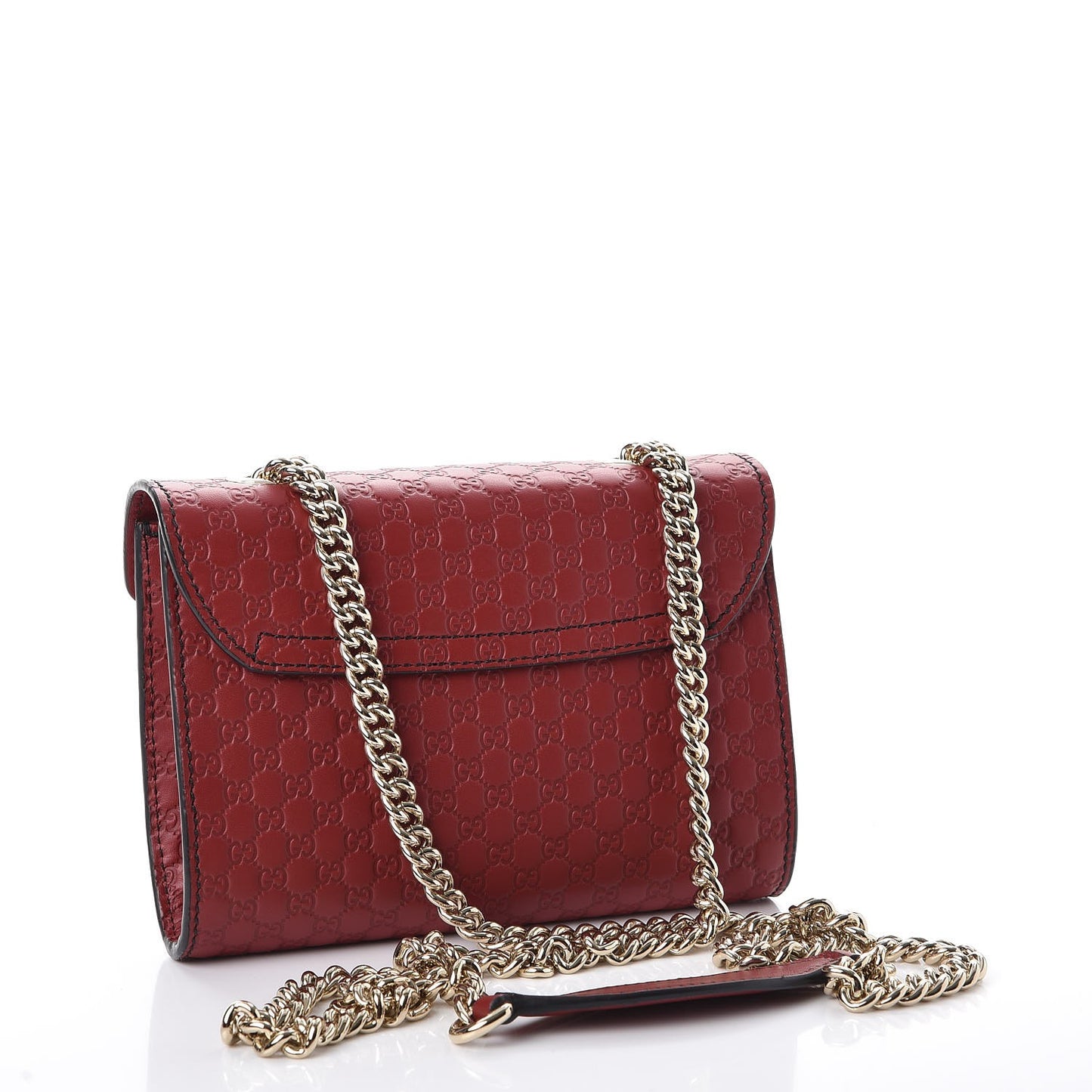 Soft Microguccissima Mini Emily Chain Shoulder Bag Rosso