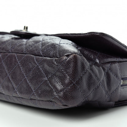 Chanel Iridescent Caviar Quilted Large Chic Flap Dark Purple 7 of 11