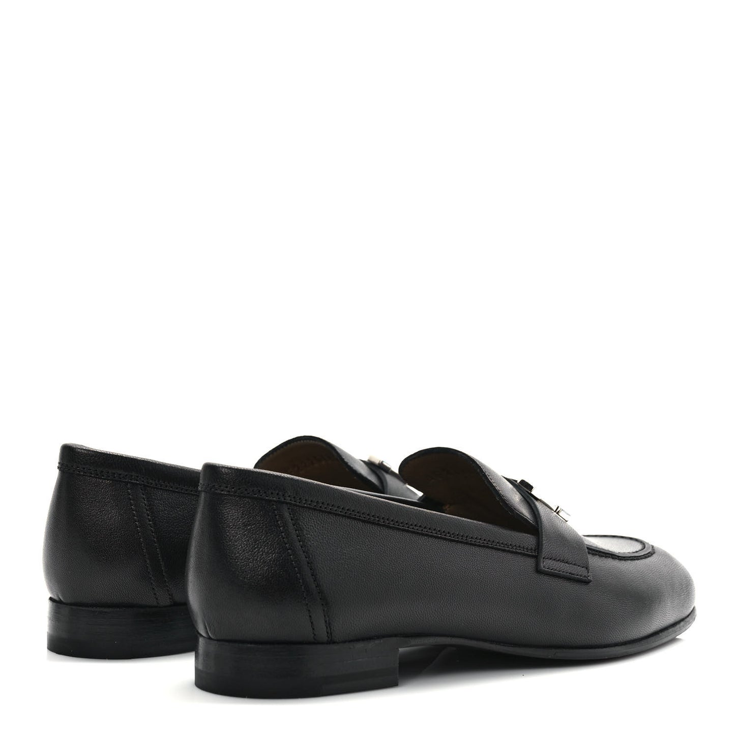 Goatskin Womens Paris Loafers 35 Black