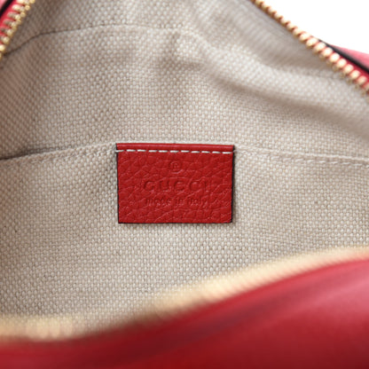 Gucci Pebbled Calfskin Small Soho Disco Bag Tabasco Red 8 of 10