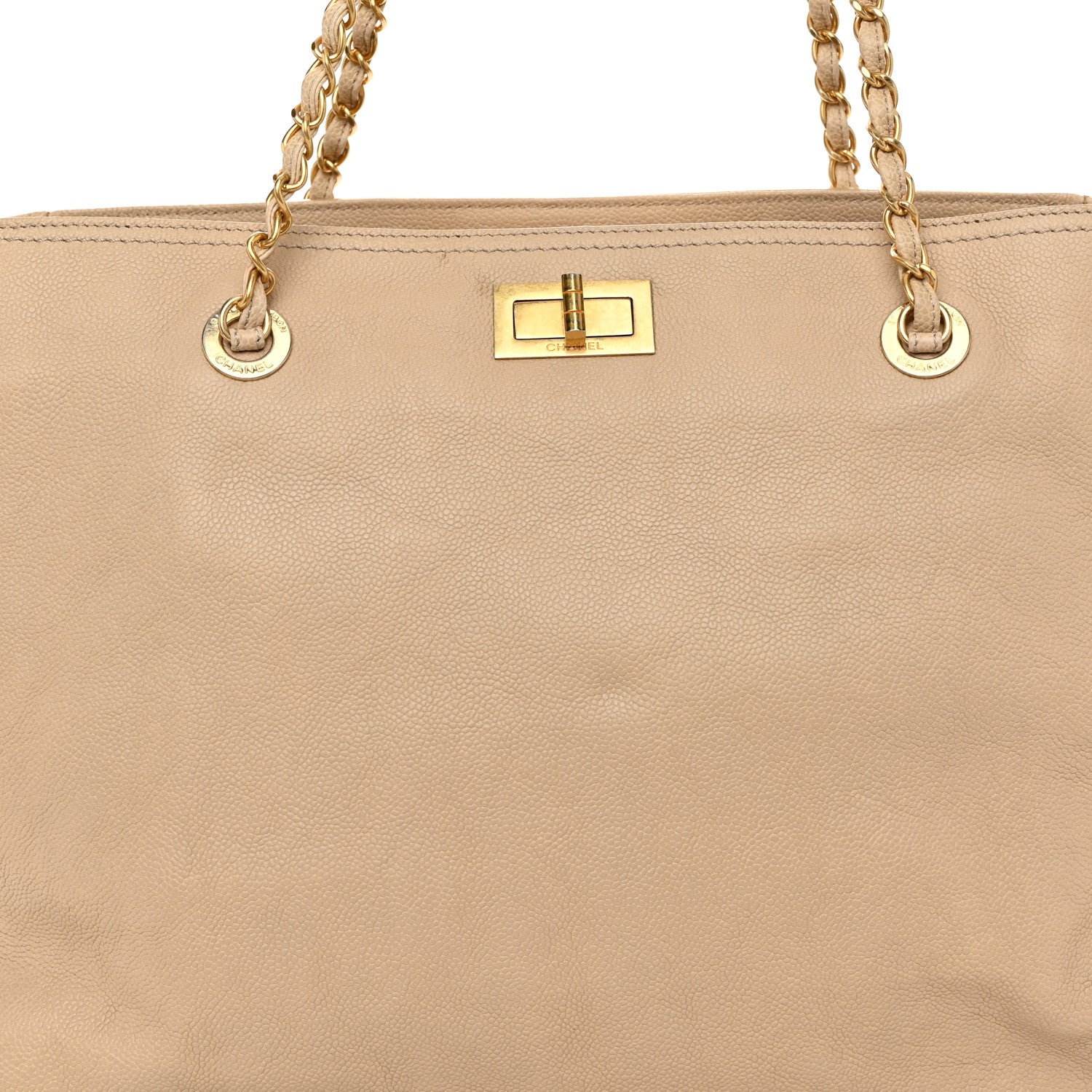 Chanel Caviar Large Edy Reissue Tote Beige 8 of 10