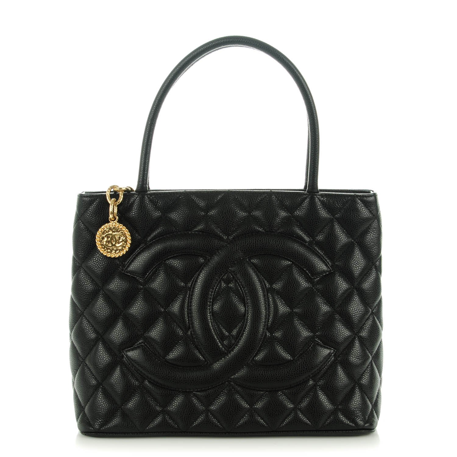 Chanel Caviar Quilted Medallion Tote Black 1 of 7