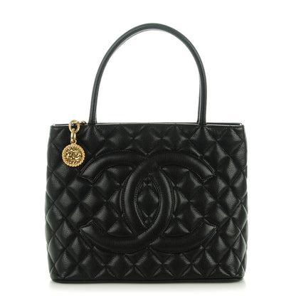 Chanel Caviar Quilted Medallion Tote Black 1 of 7