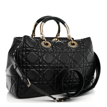 Christian Dior Calfskin Cannage Large The Lady 95.22 Black 3 of 10