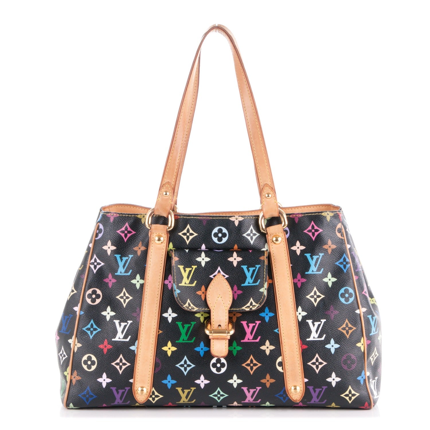 Louis Vuitton Monogram Multicolor Aurelia MM Black 1 of 8