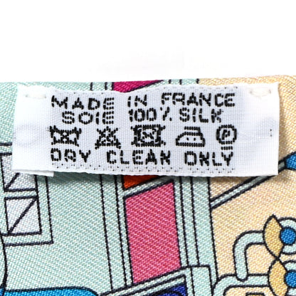 Hermes Silk La Maison des Carres Twilly Aqua Vert D'eau Rose Aqua 4 of 4
