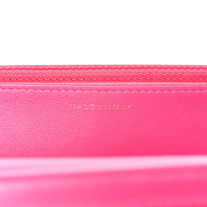 Chanel Tweed Quilted Wallet On Chain WOC Pink Blue White 7 of 11
