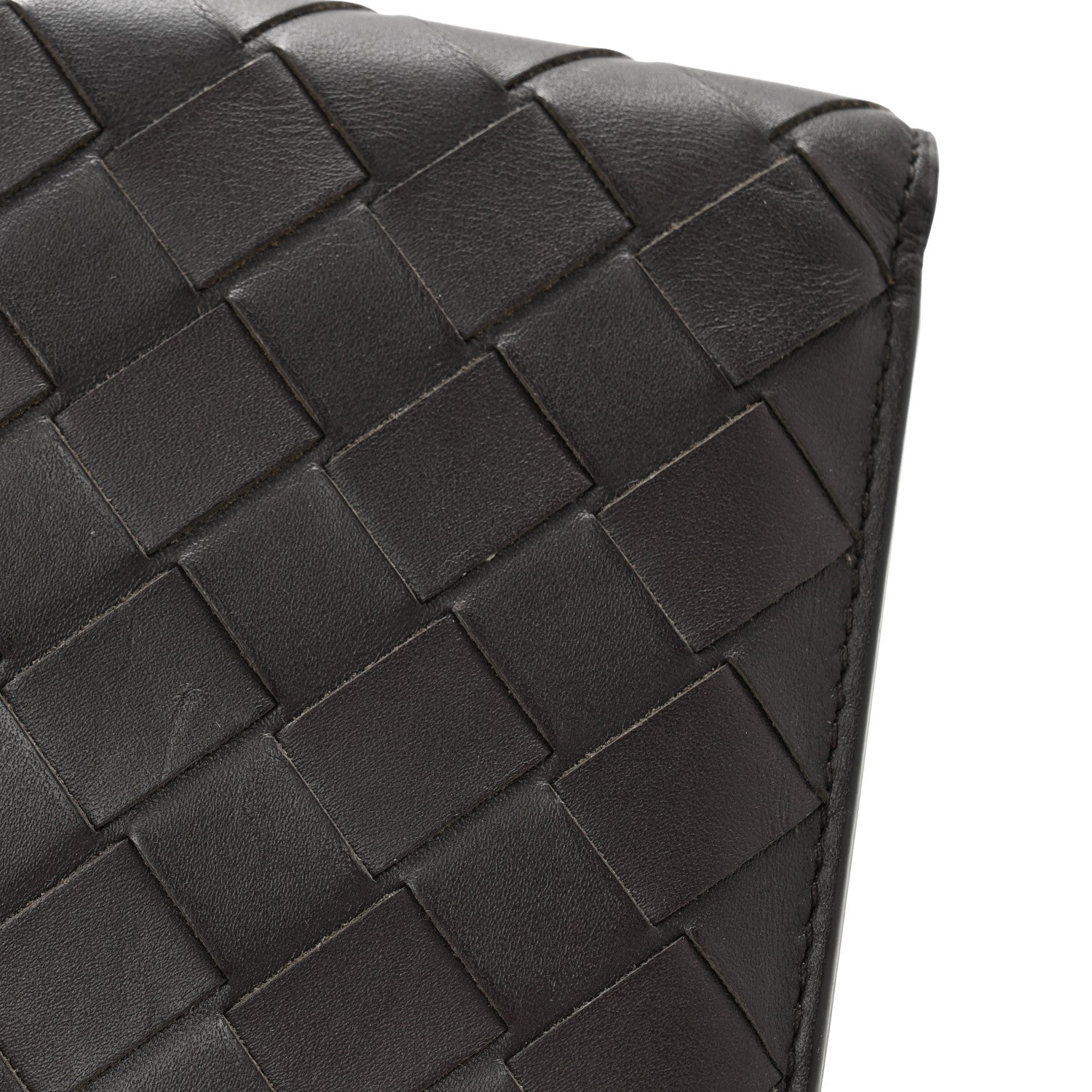 Bottega Veneta Nappa Maxi Intrecciato Bi-Fold Wallet Ebene Red 10 of 10