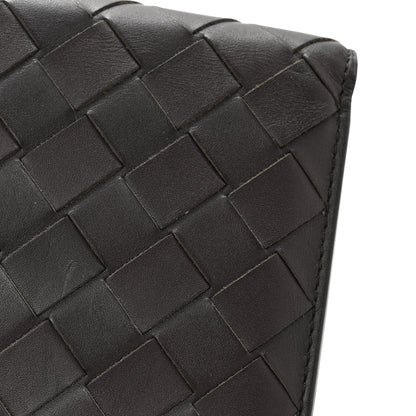 Bottega Veneta Nappa Maxi Intrecciato Bi-Fold Wallet Ebene Red 10 of 10