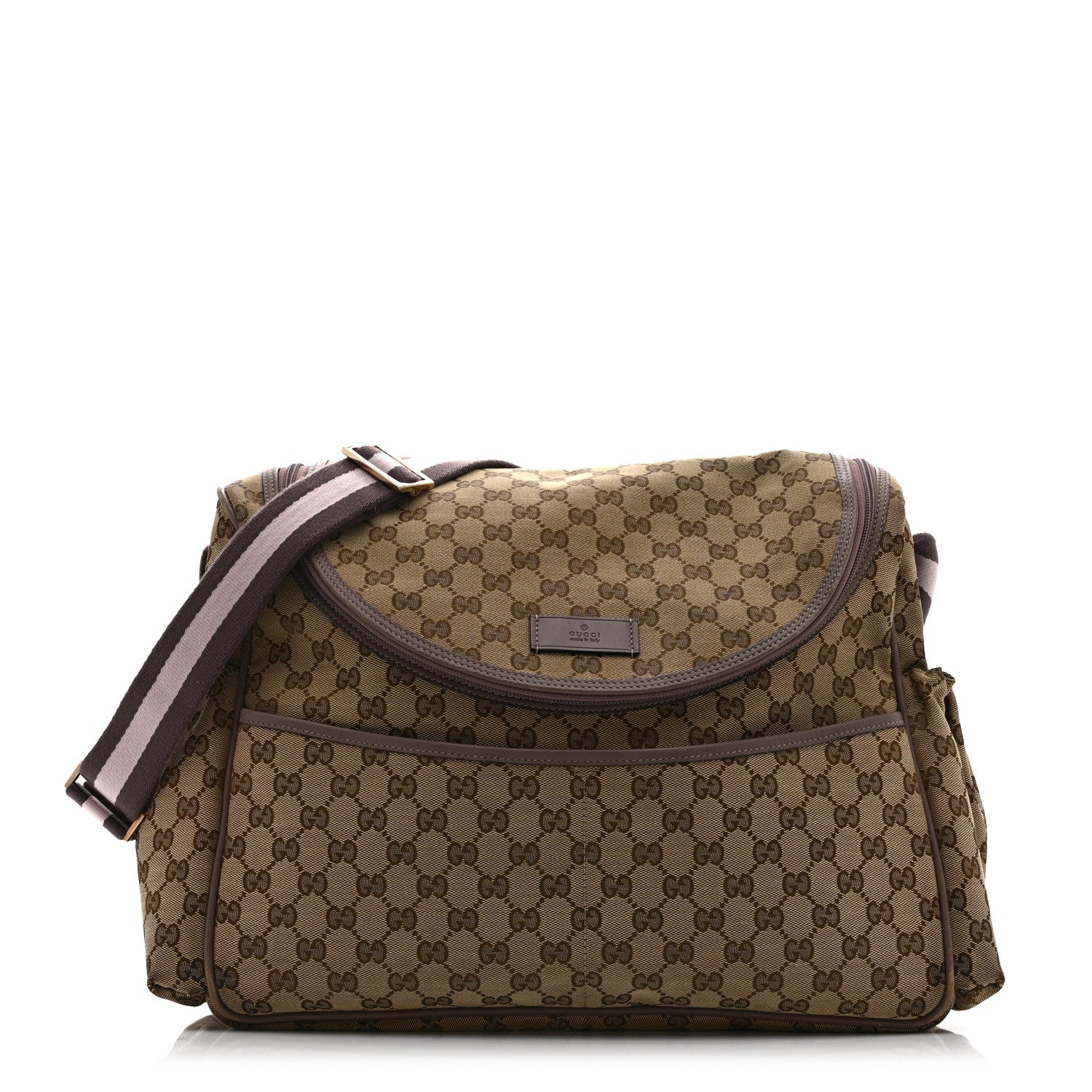 Gucci Monogram Web Diaper Bag Pink 1 of 15