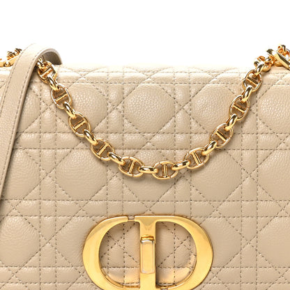 Christian Dior Supple Calfskin Cannage Medium Caro Bag Beige 8 of 10