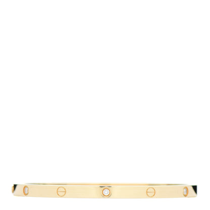 Cartier 18K Yellow Gold 6 Diamond Small LOVE Bracelet 15 1 of 4