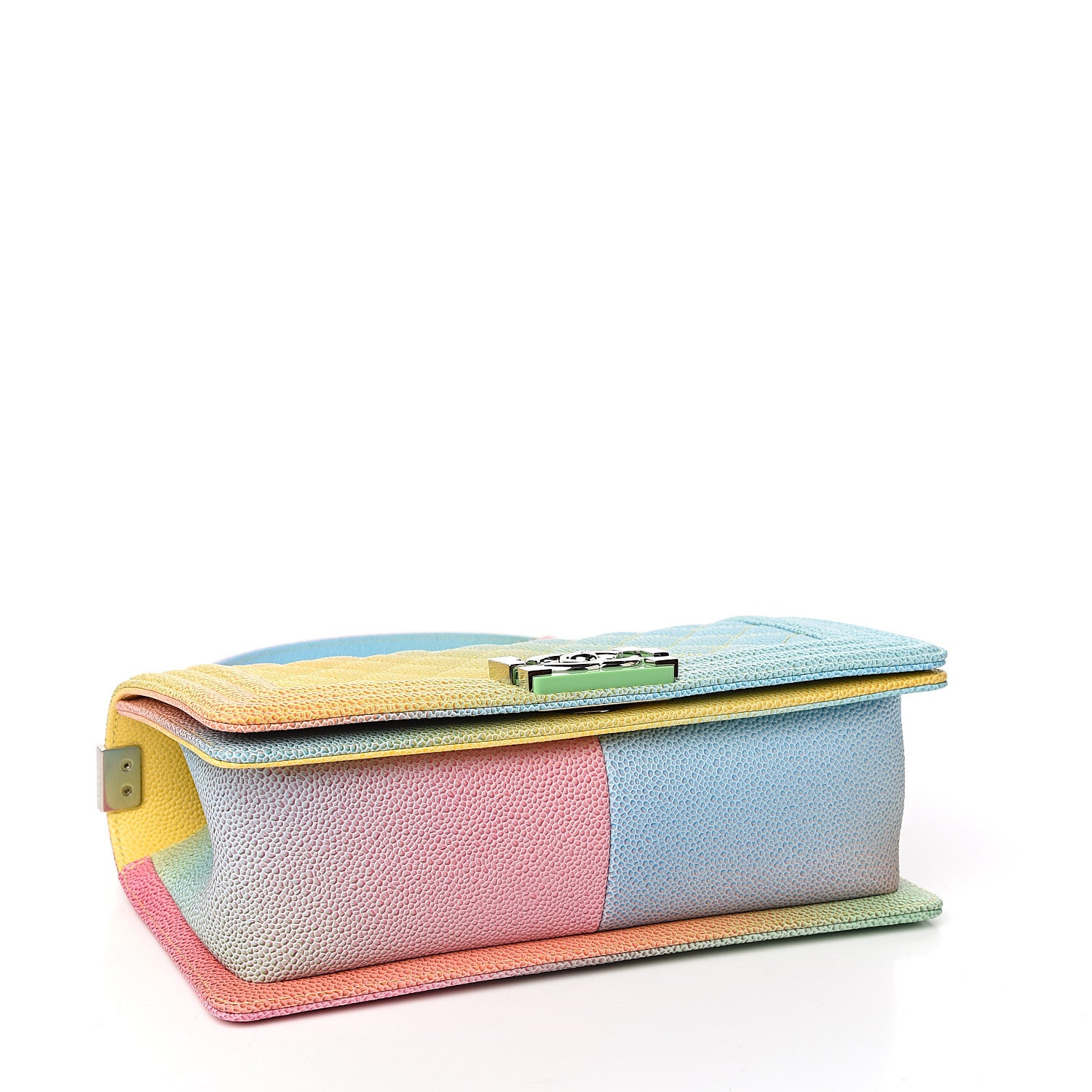 Chanel Caviar Quilted Medium Cuba Rainbow Boy Flap Multicolor 3 of 10