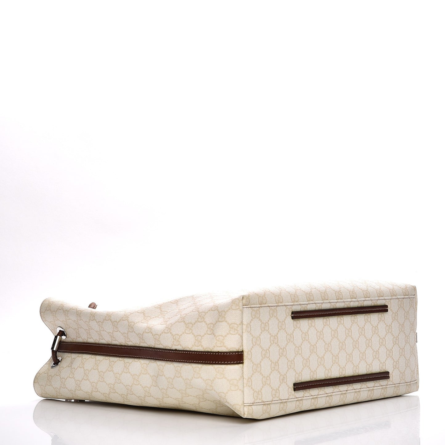 GG Supreme Monogram Large Nice Tote Brown