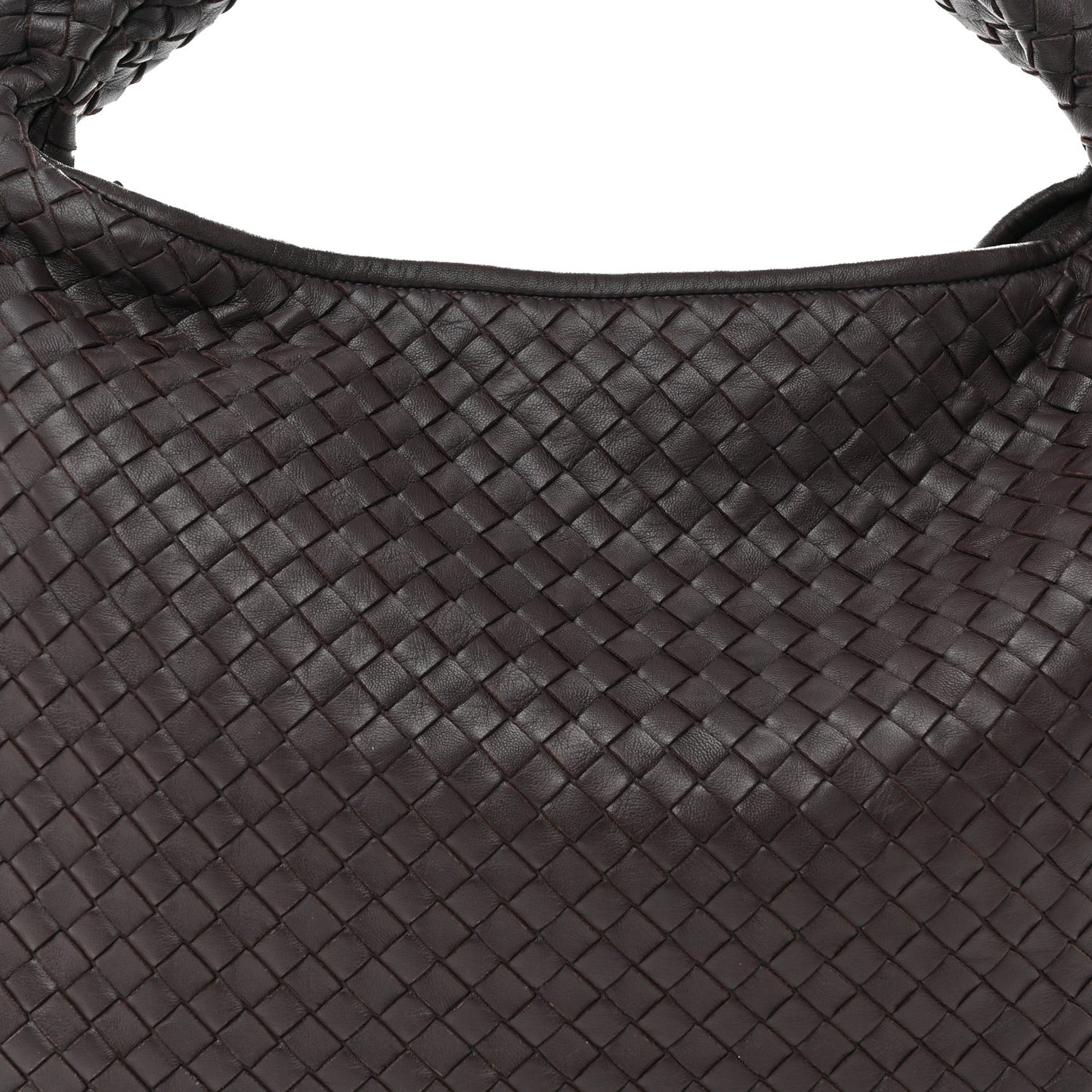 Nappa Intrecciato Large Veneta Hobo Aubergine