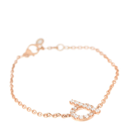Hermes 18K Rose Gold Diamond Finesse Bracelet SH 1 of 5