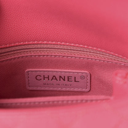 Chanel Caviar Quilted Incognito Extra Mini Coco Handle Flap Pink 9 of 12