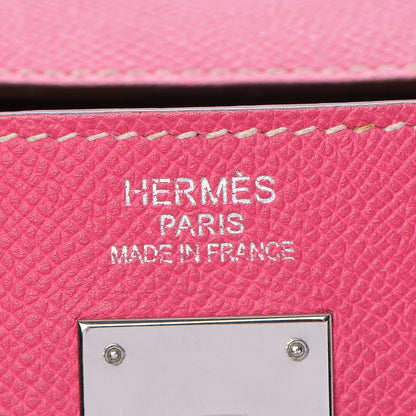 Hermes Epsom Candy Kelly Retourne 35 Rose Tyrien Rubis 14 of 38