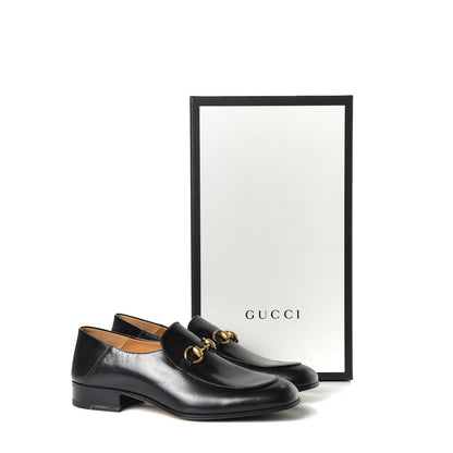 Gucci Goatskin Mens Horsebit Loafers 7.5 Black 10 of 10