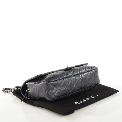 Chanel Iridescent Caviar Quilted Large Chic Flap Dark Silver 4 of 8