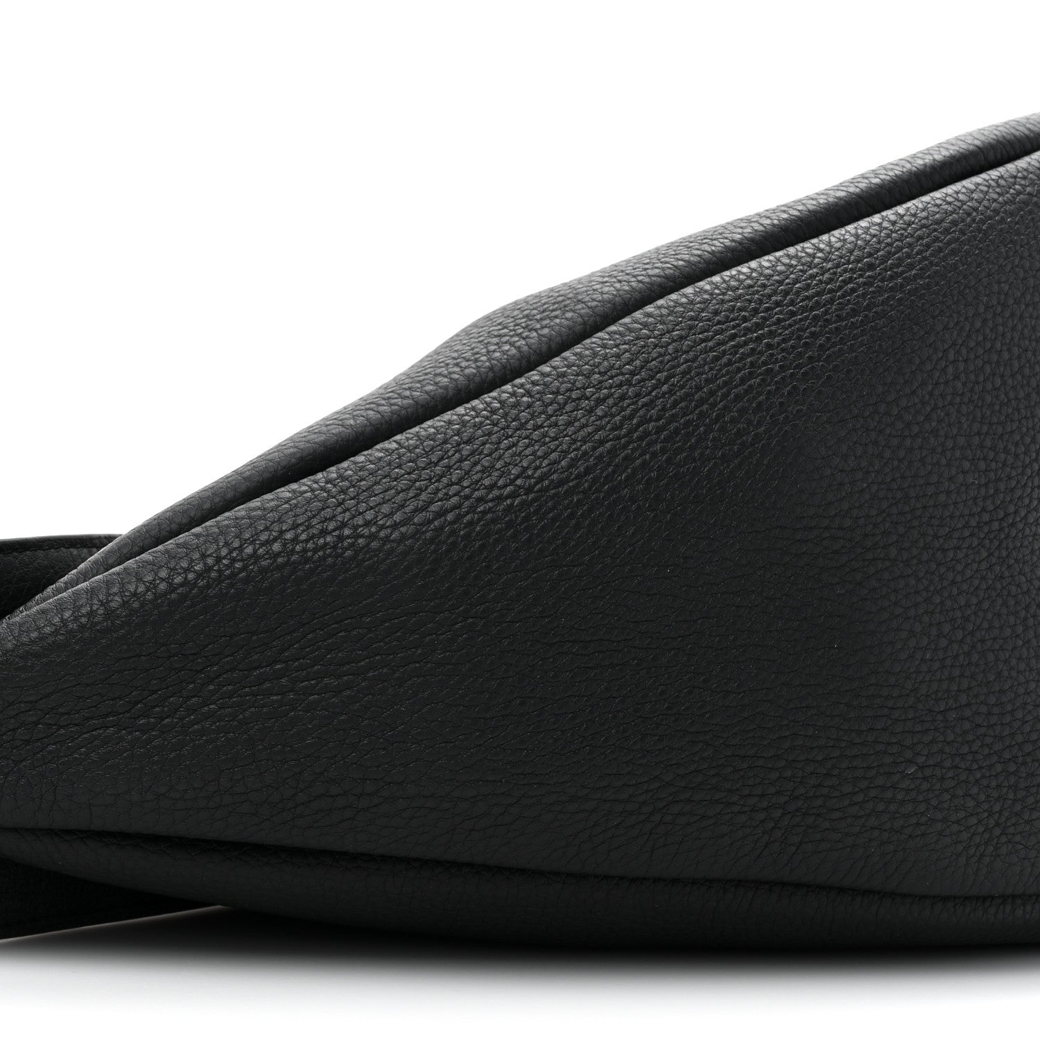 The Row Grained Calfskin Large Slouchy Banana Bag Black 9 of 10