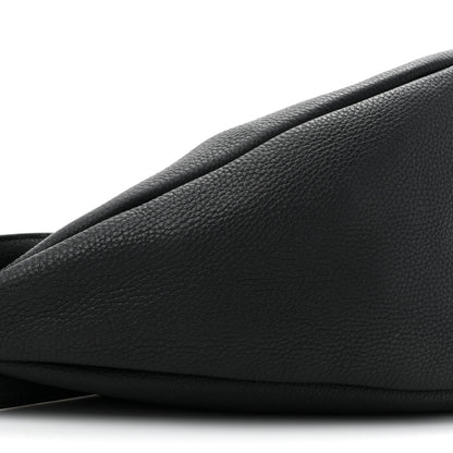 The Row Grained Calfskin Large Slouchy Banana Bag Black 9 of 10