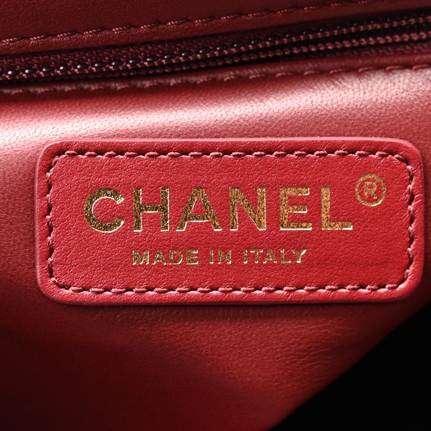 Chanel Lambskin Quilted Chain Backpack Burgundy 6 of 10